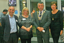 From left to right: SAMS’ Co-chairs, Simon Samuels and Moira Hart, with St Albans Mayor, Cllr Salih Gaygusuz, and Mayoress, Mrs Maureen Gaygusuz