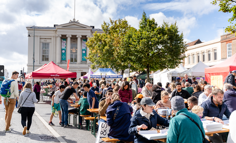 Scene from the 2023 St Albans Feastival