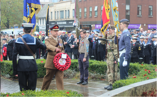 Scene from Remembrance Sunday 2023