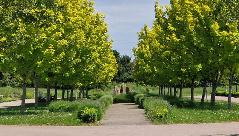 London Road Cemetery’s island