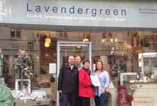 Lavender Green wins Festive Shop Window of the Year Award.