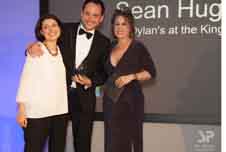 Sean Hughes of Dylan's at the Kings Arms, winner of the awards for: 1. Food and Drink Champion of the Year 2. Best Newcome