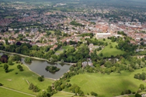 Birds eye view of St Albans