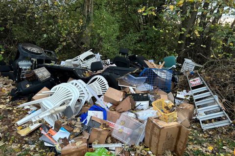 Fly-tip near Redbourn