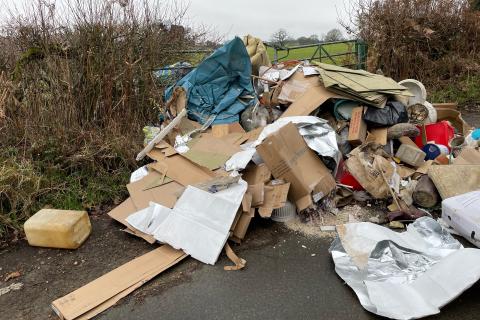 Coleman Green Lane fly-tip