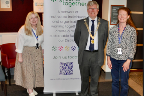 The Mayor, Cllr Jamie Day, at the launch of Greener Together