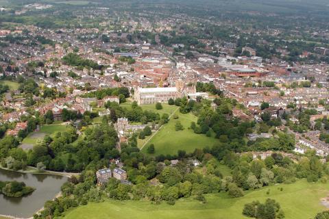 St Albans District from the air