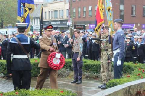 Scene from Remembrance Sunday 2023