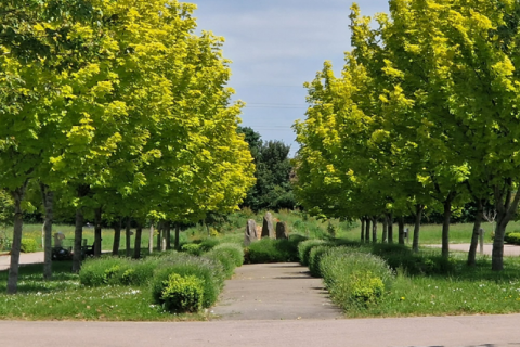 London Road Cemetery’s island