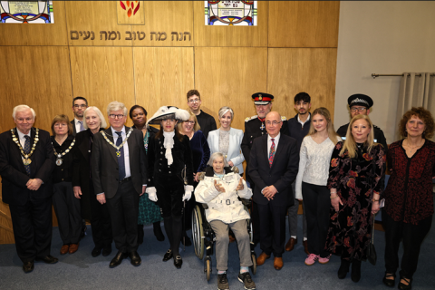 Guests at Holocaust Memorial Day service